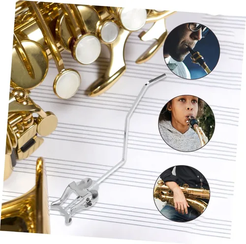 Miniatura 6 de FAVOMOTO 2pcs Marching Music Lyre Clip for Alto Saxophone Sturdy Music Score Holder Clip for Marching Band Lightweight Design Portable Saxophone