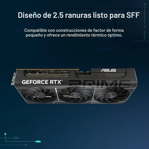 Miniatura 2 de ASUS Dual GeForce RTX™ 4070 EVO OC Edition 12GB GDDR6X está diseñada para amplia compatibilidad, con un diseño de 2.5 ranuras, diseño de ventilador