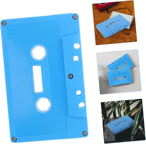 Miniatura 9 de Centro de mesa de fiesta de música, decoración de cinta de casete retro, cintas de casete en blanco para bricolaje Azul (Sky-Blue)