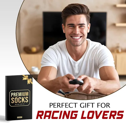 Miniatura 4 de VICRAZY Coche de Carreras, Calcetines de Coche Deportivo para Hombres, Mujeres - Regalos de Fórmula 1, Calcetines de Carreras, Rellenos de Media