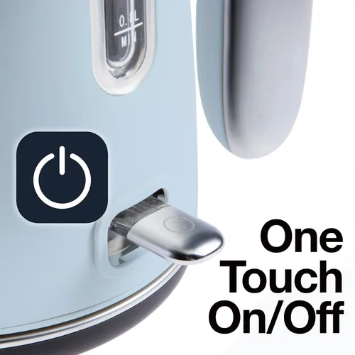 Miniatura 5 de Rae Dunn Hervidor eléctrico de agua caliente – Cafetera de acero inoxidable, tetera de té, base giratoria, con protección de apagado automático
