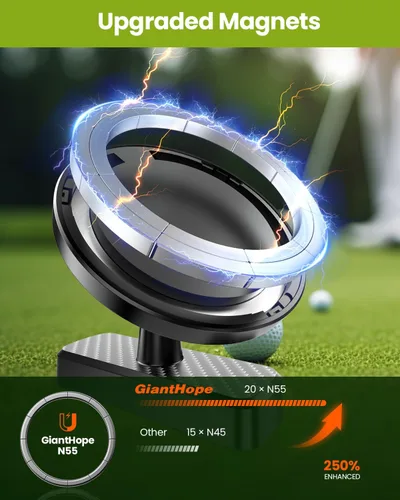Miniatura 8 de Soporte magnético para carrito de golf, accesorios de golf, regalos para hombres, papá, marido, único, rotación de 360°, soporte de teléfono