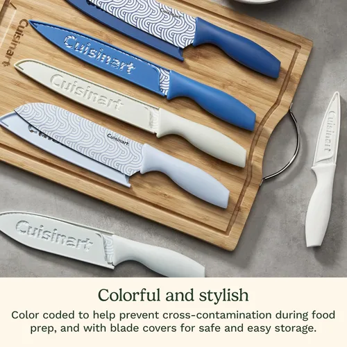 Miniatura 4 de Cuisinart Advantage Juego de Cuchillos de Cocina de 12 Piezas, Cuchillos de Acero Inoxidable con Revestimiento Antiadherente de Calidad Profesional