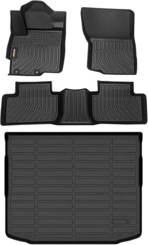 Miniatura 27 de Alfombrillas de TPE para Toyota Highlander 2014-2019 7 y 8 asientos, protección para todo tipo de clima, forros de piso de automóvil resistentes