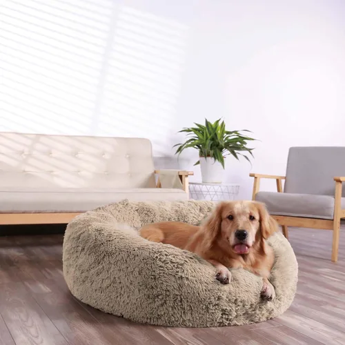 Miniatura 11 de Hachikitty Calming Donut Cuddler - Cama para perros medianos, 24 pulgadas