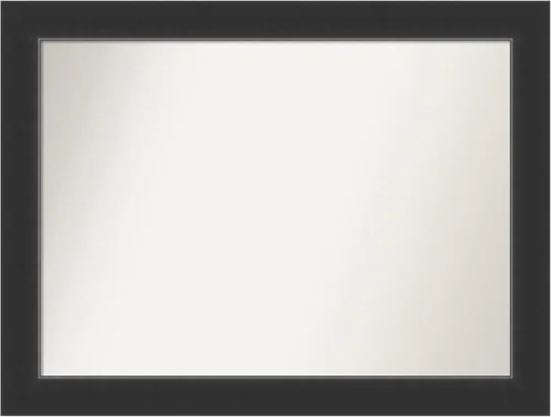 Miniatura 330 de Amanti Art Espejo personalizado, espejo de baño negro Astor, espejo de pared o espejo de tocador de baño sobre el fregadero (25 x 25 pulgadas)