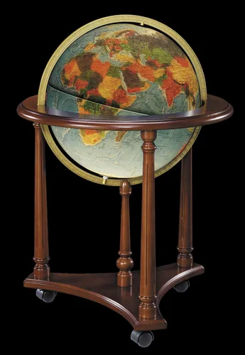 Miniatura 2 de Replogle Globo de Lafayette iluminado con globos, océano azul, 16 pulgadas de diámetro