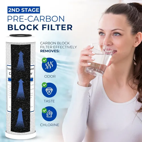 Miniatura 2 de IPW Industries - Kit de filtro de repuesto de ósmosis inversa universal de 3 etapas para debajo del fregadero, reemplazo cada 6-12 meses para agua