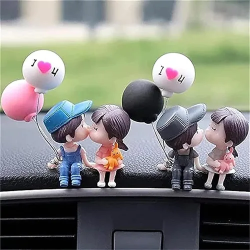 Miniatura 9 de Decoración de globos de muñeca de acción para parejas de caricaturas, decoración de automóvil, lindas parejas de dibujos animados, pareja de dibujos