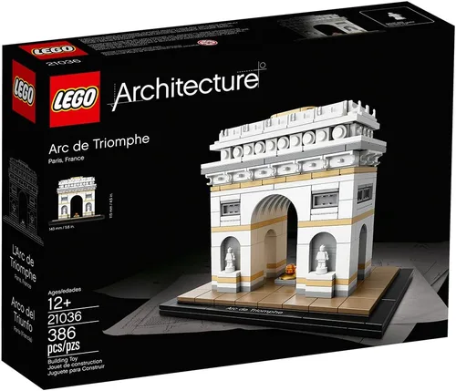 Miniatura 6 de LEGO Architecture 21036 Kit de construcción del Arco de Triunfo (386 piezas)
