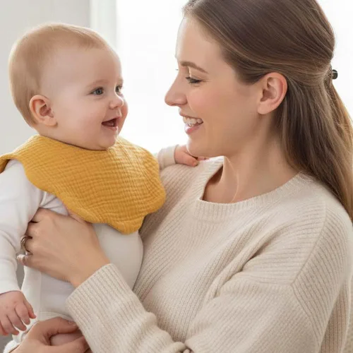 Miniatura 6 de Baberos de muselina para bebé para babeo y dentición Baberos para babeo de recién nacido para bebé niña o niño Colorido