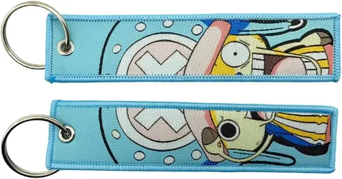 Miniatura 10 de Paquete de 1 llavero bordado de anime con llavero - para motocicletas, regalos de anime de automóvil