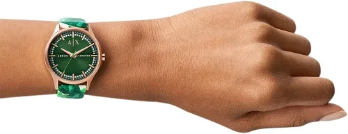 Miniatura 5 de Armani Exchange - Reloj de vestir de acero inoxidable con tres manos para mujer