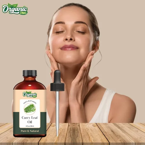 Miniatura 6 de Organic Zing Aceite de hoja de curry de grado cosmético (4.0 fl oz / 3.99 fl oz) con cuentagotas – Aceite botánico para el cuidado de la piel