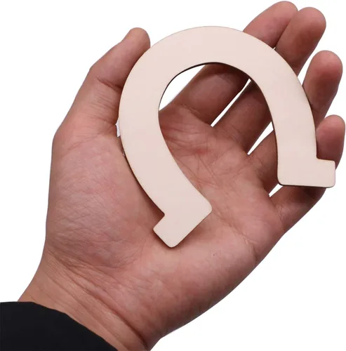 Miniatura 5 de VERNUOS 48 piezas de recortes de madera sin terminar para manualidades, bodas, fiestas temáticas de vaquero y cumpleaños, 3.3 x 3.5 pulgadas