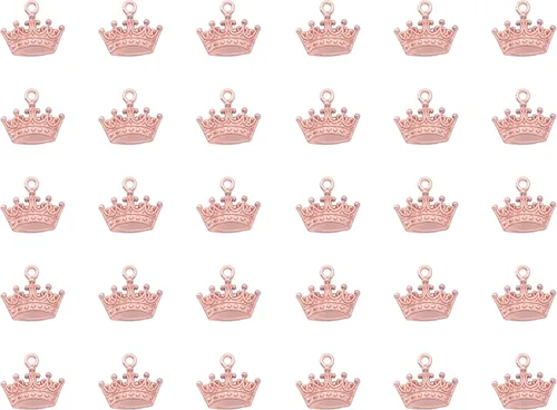 Miniatura 9 de 30 piezas de dijes de tiara mini metal vintage lindo colgante de joyería para hacer bricolaje, collares, pulseras, collares, joyería, manualidades