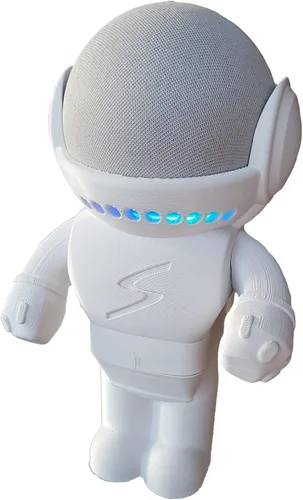 Miniatura 5 de Splin Soporte de mesa compatible con Amazon Alexa Smart Speaker Echo Dot (4ª y 5ª generación) y Apple HomePod Mini, estilo robot Astro Hero (blanco)