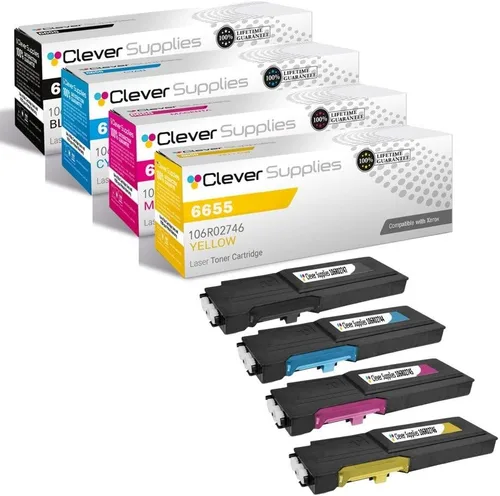 Miniatura 167 de CS compatible Xerox Phaser 6510/WorkCentre 6515 (106r03480) 2 cartuchos de tóner negro para Phaser 6510, WorkCentre 6515 2 negro