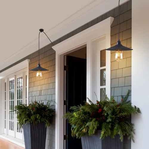 Miniatura 7 de Lámpara colgante con cable enchufable, lámparas de exterior para patio, luz colgante impermeable con enchufe, lámparas al aire libre para patio, luz