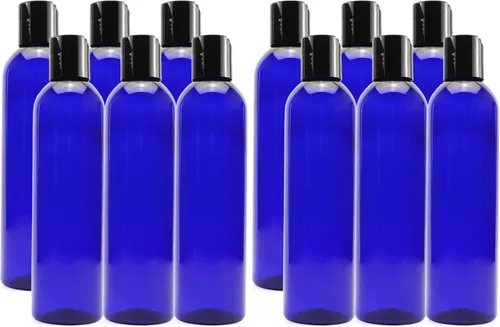 Miniatura 10 de Botellas flexibles de plástico vacías con tapa de pulso (paquete de 6), envases sin bisfenol A para champú, cremas, lociones, jabón líquido