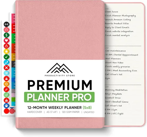 Miniatura 30 de Sin fecha, Agenda 2026, 8.5" x 11" - La Agenda de Productividad #1 para Lograr Tus Objetivos 2026 - Agenda 2026-2027 por PRODUCTIVITY STORE