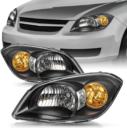 Miniatura 13 de TUSDAR Juego de montaje de faros delanteros con bombillas compatibles con Chevy Cobalt 2005-2010/Pontiac Pursuit 2005-2006/Pontiac G5 2007-2010 lado