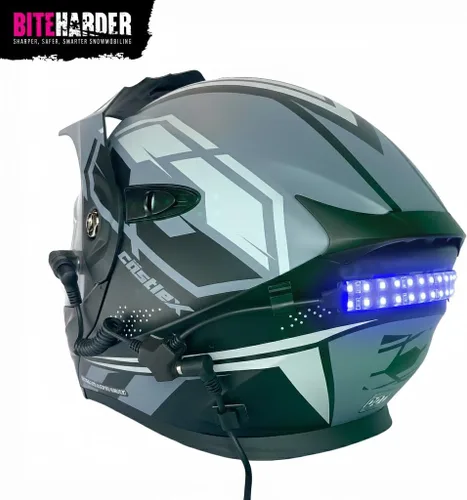 Miniatura 7 de BITEHARDER Luz de seguridad para casco de moto de nieve - Azul