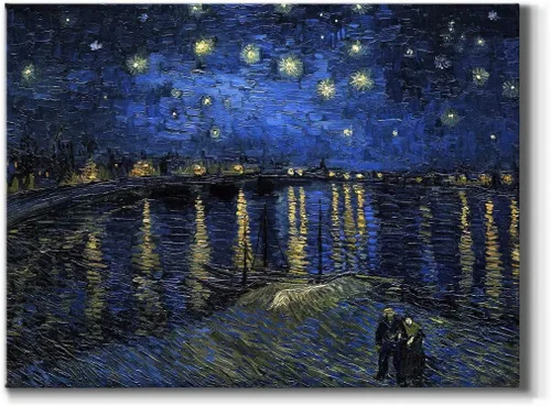 Miniatura 29 de Renditions Gallery Vincent Van Gogh Impreso Flores de almendra, famosa reproducción de pintura, lienzo de alta calidad envuelto en galería, listo