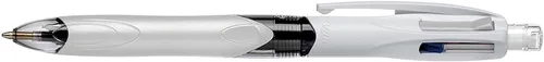 BIC Combo de bolígrafo multifuncional de 4 colores y lápiz HB, juego de 12 instrumentos de escritura todo en uno con borrador integrado