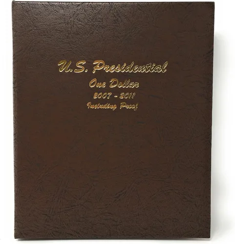 Miniatura 12 de Dansco Álbum Presidencial de Moneda del Dólar con Pruebas 2007-2011 Volumen 1#8184 con funda