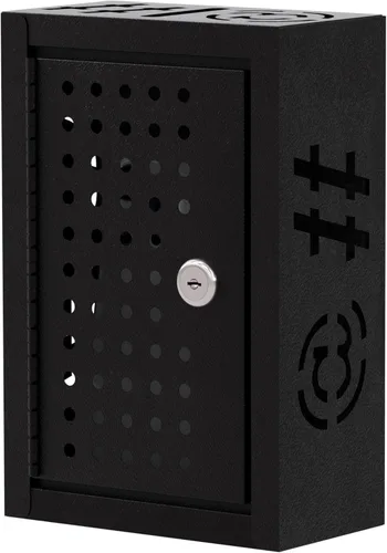 OSKIE Caja de tiempo de inactividad con cerradura para teléfono con llave, armario de almacenamiento de teléfono inteligente de metal, soporte