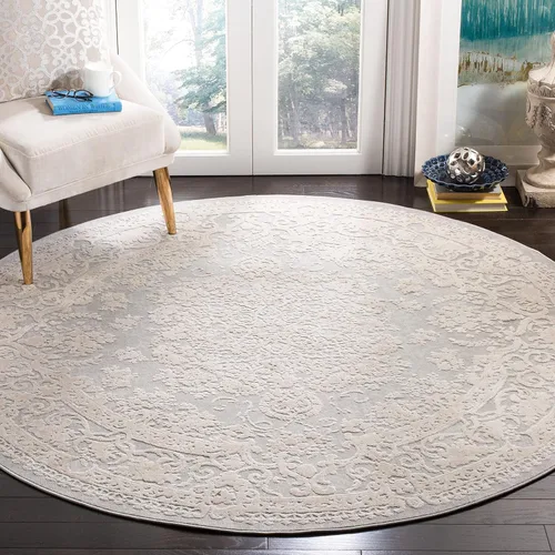 Miniatura 51 de SAFAVIEH Alfombra de área de 9x12 pies - Colección Reflection - Grande - Beige y crema, no desprende pelusa y es fácil de limpiar, ideal para sala