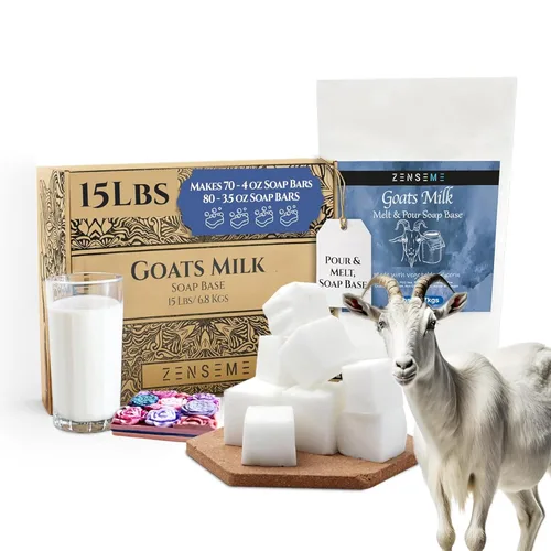 Miniatura 8 de Base de jabón de leche de cabra de 5.5 LB Kit de suministros Melt and Pour para fabricación de jabón - Libre de SLS/SLES y PEG Ingredientes