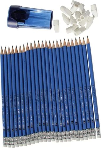 Miniatura 3 de Staedtler Lápices Norica Graphite HB2 Graphic 101 Pieza 50 Lápices + 1 Sacapuntas + 50 tapas de borrador HB