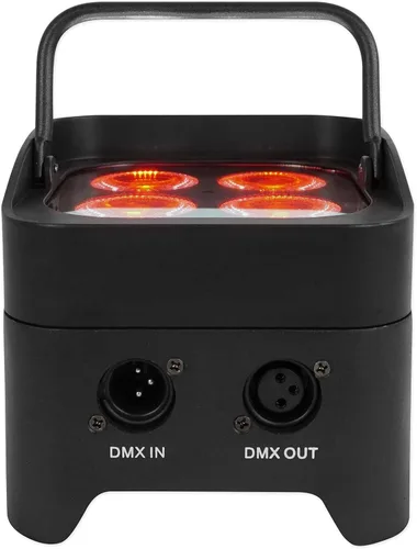Miniatura 3 de Rockville Best PAR 50 Bundle: (4) Par recargable puede lavar luces con DMX RGBWA UV, bolsa de transporte RLB30 para accesorios de iluminación Slim
