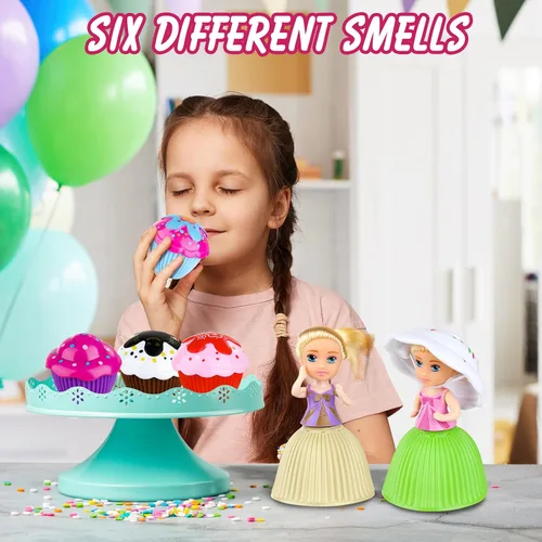 Miniatura 7 de Hermosa muñeca de pastel de juguete sorpresa magdalena princesa juguetes para niños niños transformado perfumado niñas divertido juego regalo