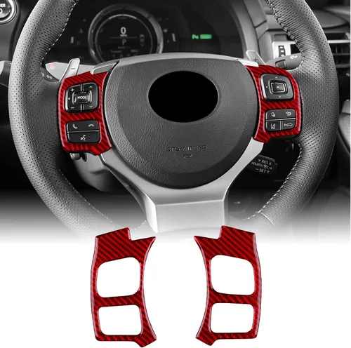 Miniatura 14 de AIRSPEED Para Lexus IS - Adhesivo decorativo para volante de fibra de carbono, marco central para Lexus IS250, IS300, IS350, 200T, 2013-2019, Para