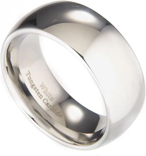 Miniatura 4 de MJ Metals Jewelry - Anillo de boda de carburo de tungsteno blanco pulido de 2 mm a 10 mm