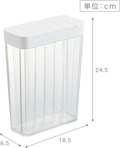 Miniatura 8 de Yamazaki Home Tower Grain Container almacenamiento y organización de alimentos, tamaño único, blanco