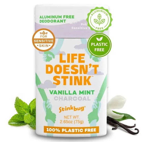 Miniatura 22 de Stinkbug Naturals - Desodorante orgánico sin aluminio con salvia ámbar, aceite de coco y carbón activado, sin parabenos, desodorante para piel