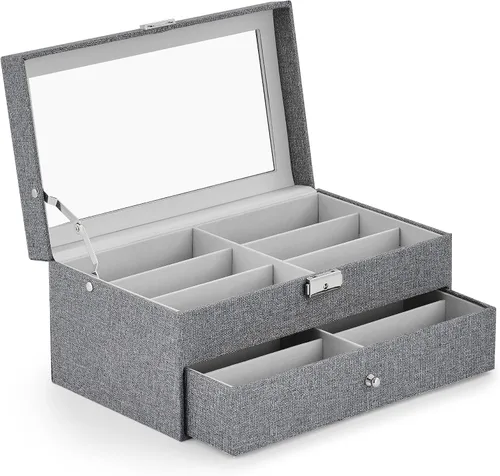 Miniatura 16 de Caja para anteojos de Co-z, organizador de anteojos, caja de almacenamiento con visualización
