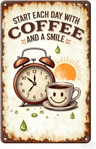 Miniatura 13 de Life is too short for bad coffee cartel de metal de 8 x 12 pulgadas, decoración de pared retro para la cueva del hombre, hogar, bar, cocina, garaje
