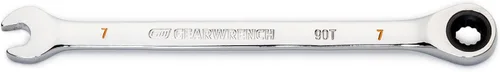 GEARWRENCH 86907 Llave combinada de trinquete de 12 puntos con arco oscilante de 4 grados de 0.276 in