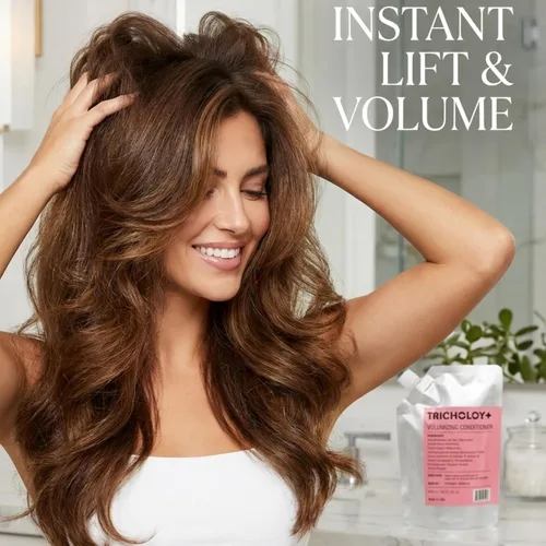 Acondicionador voluminizador para cabello fino y adelgazante | Fórmula con infusión de péptidos para densidad y plenitud | Control del