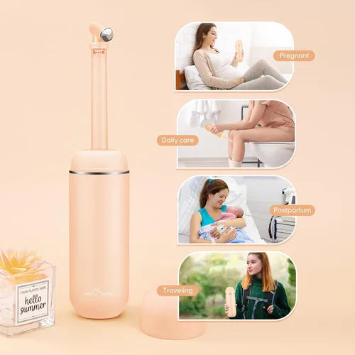 Miniatura 6 de Easy@Home Bidé de viaje portátil: botella Peri para cuidado posparto, kit de rociador de mano con botella de capacidad de 12.8 fl oz (12.8 onzas)