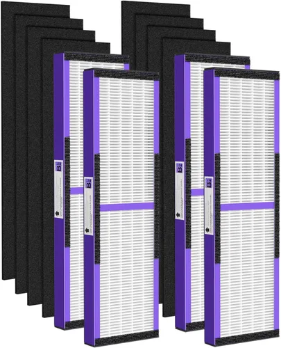 Miniatura 10 de Paquete de 3 filtros HEPA FLT4825 B de repuesto con prefiltros de carbón activado compatibles con purificador de aire AC4825 AC4300 AC4800 AC4900