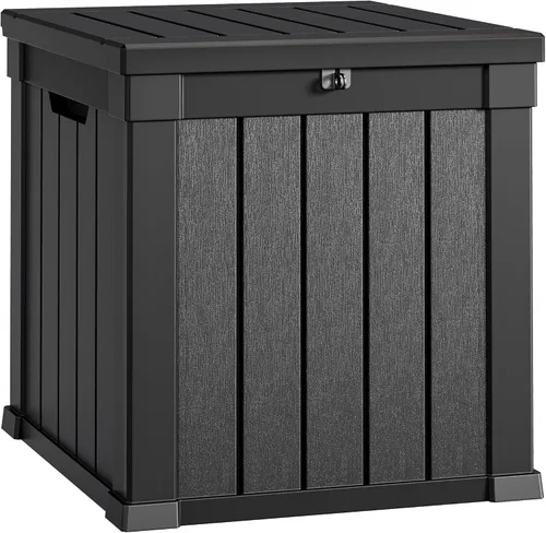 YITAHOME Caja de almacenamiento para la terraza, de 51 galones, contenedor de almacenamiento para exteriores resistente a la intemperie para cojines