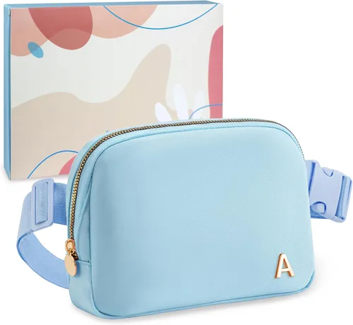 Miniatura 10 de COSHAYSOO Riñonera personalizada con letra inicial para mujeres, adolescentes, niñas de 13 a 15 años, 14 a 16, 16 a 18, 19 a 25 años, regalos