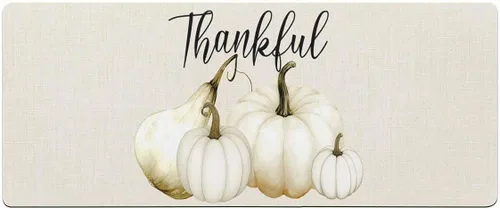 Miniatura 7 de Tapete de baño de calabaza de Acción de Gracias para bañera, antideslizante, de secado rápido y absorbente, de tierra de diatomeas, tapete