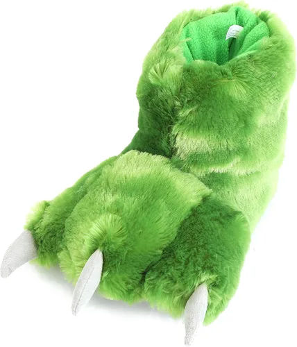 Miniatura 2 de Millffy Divertidas pantuflas de oso con patas de dinosaurio para adultos, pantuflas de dinosaurio para niños pequeños y adultos